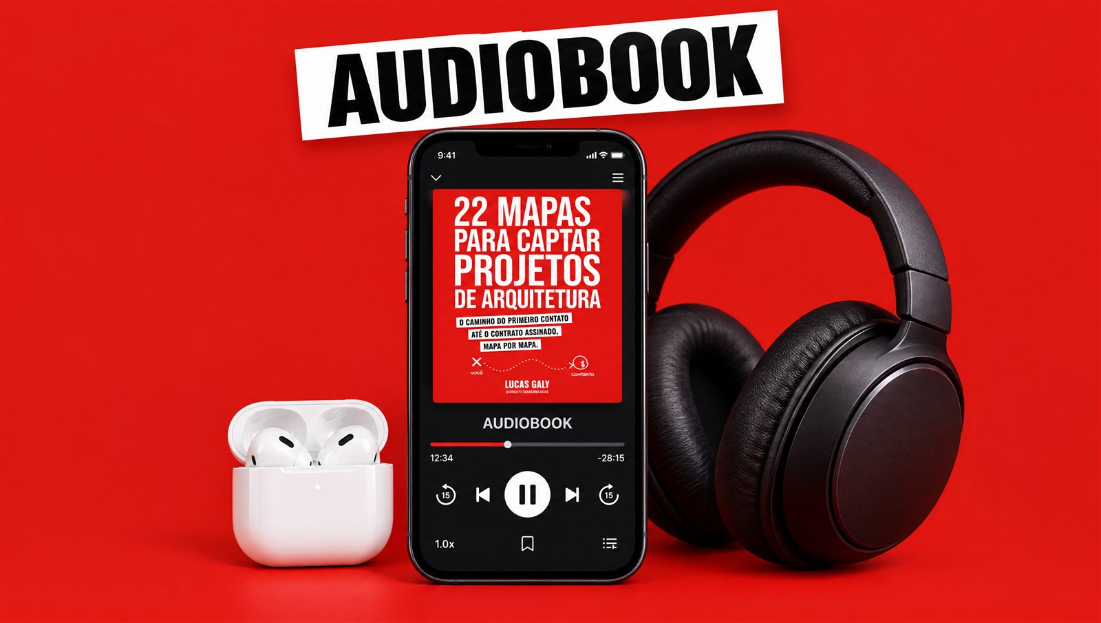 Audiobook dos 22 Mapas no celular
