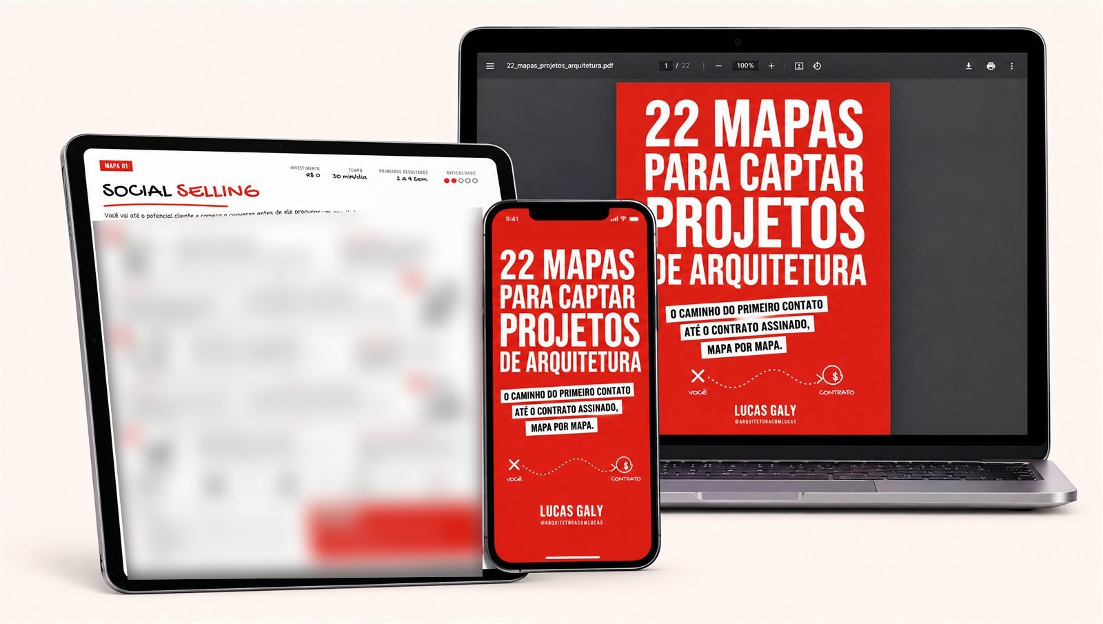 Os mapas no notebook, tablet e celular
